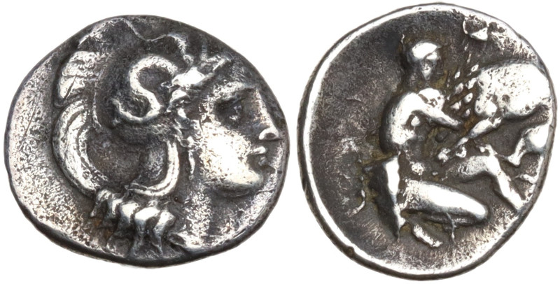 Italy, Southern Apulia, Tarentum, c. 380-325 BC. AR Diobol (12mm, 1.08g). Head o...