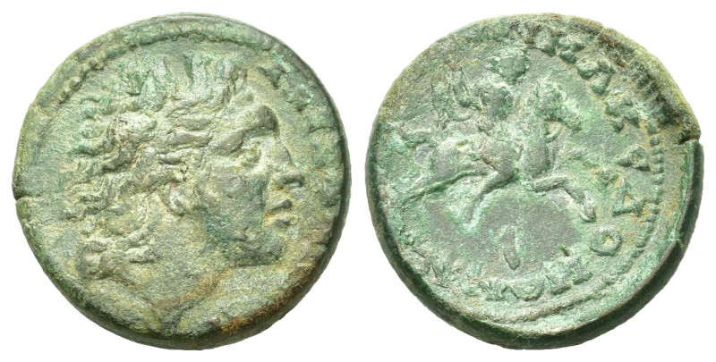 Macedon, Amphipolis. Time of Severus Alexander (222-235). Æ (26mm, 14,59g). Diad...
