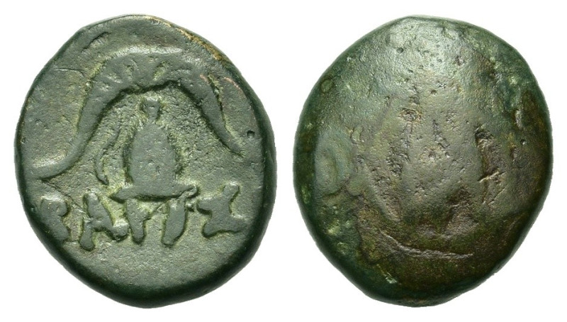 Kings of Macedon. Demetrios I Poliorketes. 306-283 BC. Æ Half Unit (15,7mm, 3.88...