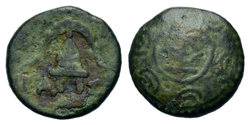 Kings of Macedon. Demetrios I Poliorketes. 306-283 BC. Æ Half Unit (15,5mm, 2.96...