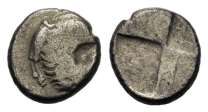 Thracian Chersonesos. Circa 515-493 BC. 'Kardia' AR Hemidrachm (12,1mm, 2.16g). ...