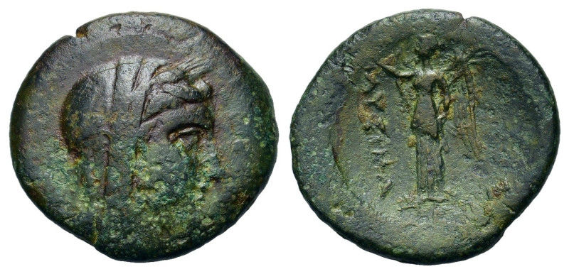 Thrace, Lysimacheia. Circa 309-220 BC. Æ (22.9mm, 6.25g). Wreathed and veiled he...