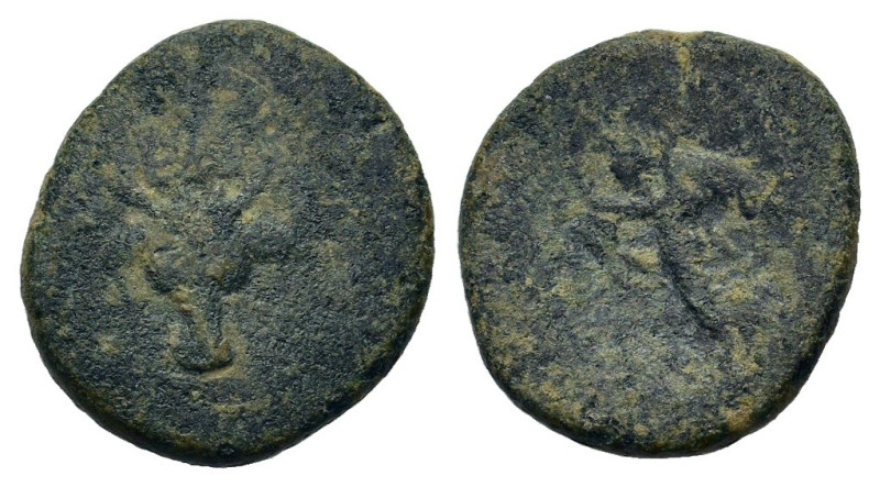 Phokis, Federal Coinage. early 1st century BC. Æ 18,5mm (4,43g.).
OBV: Facing fi...