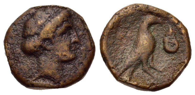 Troas. Abydos(?), c 350-300 BC. Æ (19,3mm, 6.69g). Head of Apollo r. R/ Eagle r....