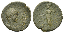 Uncertain mint. Æ (20,7mm, 4.62g). Female head r. R/ Athena standing l.