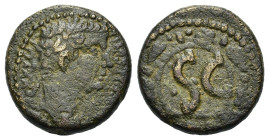 Tiberius (14-37). Seleucis and Pieria, Antioch. Æ (21,6mm, 8.87g). Laureate head r. R/ SC within laurel-wreath. RPC I 4273.
