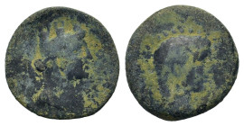 Claudius (41-54). Cilicia, Uncertain Caesarea. Æ (19mm, 3.88g). Laureate head r. R/ Draped, veiled and turreted bust of Tyche r. RPC I 4084.