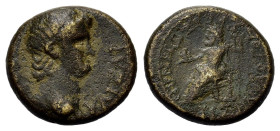 Nero (54-68). Phrygia, Sebaste. Æ (18,5mm, 4.81g). Ti Zenodotos, magistrate. Bare head r. R/ Zeus seated l. holding eagle and sceptre. RPC I 3157.