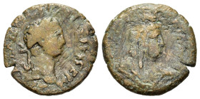 Domitian(?) (81-96). Egypt, Alexandria. Æ (24mm, 6g). Laureate head r. R/ Bust of Isis r.