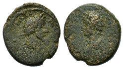 Antoninus Pius (138-161). Uncertain mint. Æ (18,5mm, 5g). Laureate head r. R/ Bare head of Marcus aurelius l.