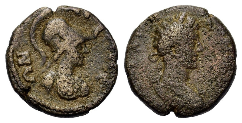 Commodus (177-192). Troas, Ilion. Æ (17,6mm, 4.48g). Draped, cuirassed and laure...