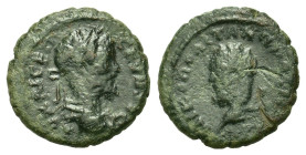 Septimius Severus (193-211). Moesia Inferior, Nicopolis ad Istrum. Æ (16,9mm, 2.95). Laureate head r. R/ Bearded head of Herakles l., club over left s...