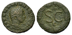 Elagabalus (218-222). Seleucis and Pieria, Antioch. Æ (18.7mm, 3.22g). Laureate and draped bust r. R/ SC within wreath. Cf. RPC VI 8038 (temporary).