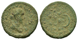 Diva Paulina (died before 235). Cilicia, Anazarbus. Æ (25,8mm, 13.56g). Bust of deified Paulina r. R/ Crescent and seven stars. RPC VI online 7445 (te...
