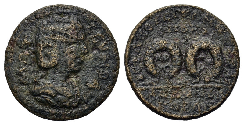 Otacilia Severa (244-249). Phrygia, Hierapolis. Homonoia-issue with Sardeis. Æ (...