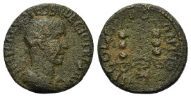 Trajan Decius (249-251). Pisidia, Antioch. Æ (22,7mm, 6.58g). Radiate and cuirassed bust r. R/ Aquila between two signa. RPC IX 1226.