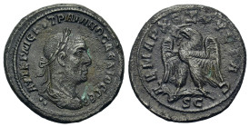 Trajan Decius (249-251). Seleucis and Pieria, Antioch. BI Tetradrachm (27,4mm, 11g). Laureate, draped and cuirassed bust of Trajan Decius r., seen fro...