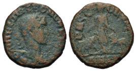 Trebonianus Gallus (251-253). Moesia Superior, Viminacium. Æ (23,7mm, 10.66g). Laureate and cuirassed bust r. R/Moesia standing facing, head l.; to l....