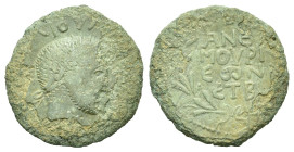 Valerian I (253-260). Cilicia, Anemurium. Æ (24mm, 7.47g). Laureate, draped and cuirassed bust r. Legend in four lines. SNG Levante 516.