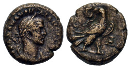 Aurelian (270-275). Egypt, Alexandria. Æ Tetradrachm (19mm, 8.06g). Laureate, cuirassed bust r. R/ Eagle standing r., head l., wreath in its beak. Mil...