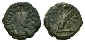 Carus (282-283). Egypt, Alexandria. Tetradrachm (19,1mm, 6.87g), year 1 (282/3). Laureate, draped and cuirassed bust of Carus r. R/ Eagle with closed ...