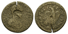 Uncertain emperor. Ionia, Magnesia ad Maeandrum. Æ (21,8mm, 4.15g). Laureate draped and cuirassed bust r. R/ Eagle standing r., head l., holding wreat...