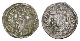 Croatia, Republic of Ragusa (Dubrovnik) AR grosso / grosetto 1596 (17mm, 0.69g).