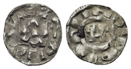 Italy, Lucca. Enrico III, IV or V (1039-1125). AR Denaro (15mm, 0.83g). Biaggi 1058.