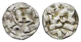 Italy, Lucca. Enrico III, IV or V (1039-1125). AR Denaro (13,8mm, 0.73g). Biaggi 1058.