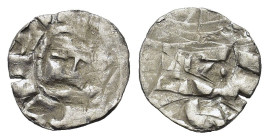 Italy, Lucca. Enrico III, IV or V (1039-1125). AR Denaro (14mm, 0.70g). Monogram. R/ LVCA. Biaggi 1058. Good Fine