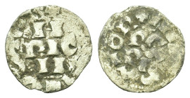 Italy, Pavia. Enrico II di Franconia (1046-1056). AR Denaro (16,1mm, 0.76g). H DIC N. R/ PA PIA CI. MIR 836; Biaggi 1833.