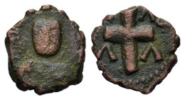 Italy, Salerno. Guglielmo (Duca, 1111-1127). Æ Follaro Fraction (14,1mm, 1.7g). Bust of St. Mattew facing. R/ V V DV X in quarters of cross. Cappelli ...