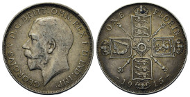 United Kingdom. George V. AR 1 florin (28mm, 11.3g) 1915.