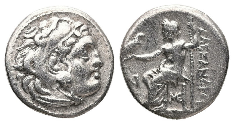 Kings of Macedon, Alexander III 'the Great'. AR Drachm, 3.94 g 17.86 mm. 336-323...
