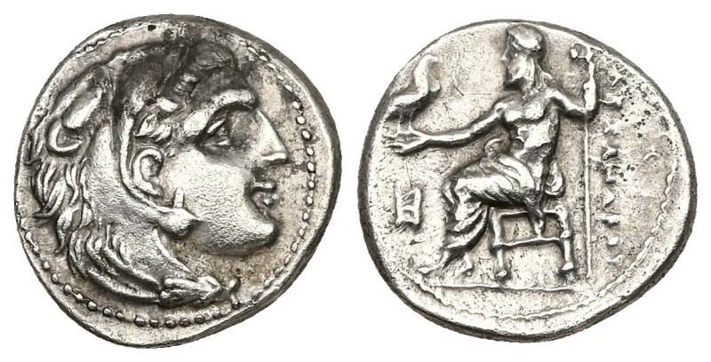 Kings of Macedon, Alexander III 'the Great', AR Drachm, 4.18 g 17.57 mm. 336-323...