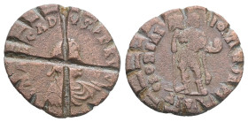 AE Late Roman one-nomisma weight. Eastern Mediterranean/Aegean (AD 4th-5th centuries)
Madefrom a Late Roman coin of Arcadius (383–408). Discoid in fo...