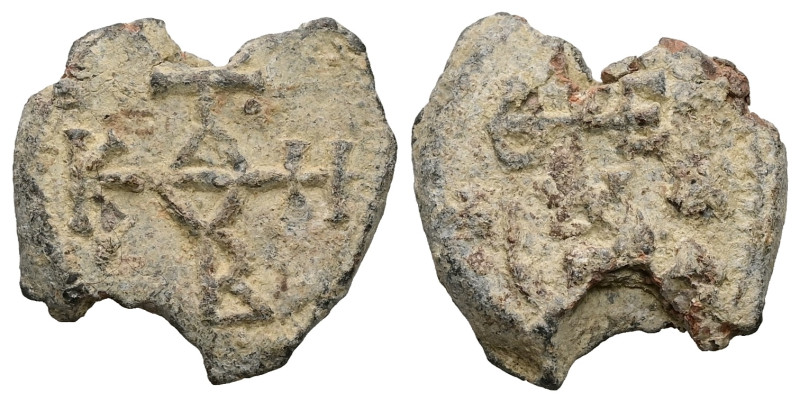 PB Byzantine monogrammatic seal (AD 8th century)
Weight: 9.04 g.
Diameter: 23.99...