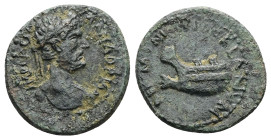 Thrace, Coela. Hadrianus, AD 117–138. AE. 4.78 g. 21.01 mm.
Obv: IMP CAESAR TRAIAN HADRIAN[VS]. Laureate and draped bust of Hadrian, r.
Rev: AEL MVNIC...