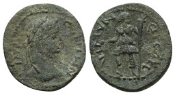Thrace, Coela. Gallienus, AD 253-268. AE. 7.21 g. 22.50 mm.
Obv: IMP GALLIHN. Head od Gallienus, laureate, right.
Rev: AEL MVNICIP COEL. Artemis stand...