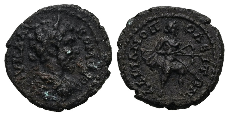 Thrace, Hadrianopolis. Commodus, AD 177-192. AE. 3.68 g. 18.64 mm.
Obv: ΑV Κ Λ Α...