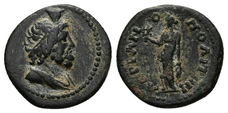 Thrace, Hadianopolis. Pseudo-autonomous, Uncertain date. AE. 3.46 g. 19.14 mm.
...