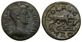Troas, Alexandria. Severus Alexander, AD 222-235. AE. 6.95 g. 24.58 mm.
Obv: M S ALEXANDRV (sic). Laureate, draped and cuirassed bust of Severus Alexa...