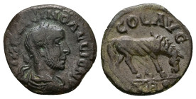 Troas, Alexandria. Gallienus, AD 253-268. AE, As. 4.10 g. 20.59 mm.
Obv: IMP LICIN GALLIEN. Laureate, draped and cuirassed bust of Valerian, right. 
R...