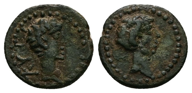 Mysia, Kyzikos. Augustus, 27 BC-AD 14. AE. 2.32 g. 15.55 mm. 
Obv: ΚΥΖΙ. Bare he...