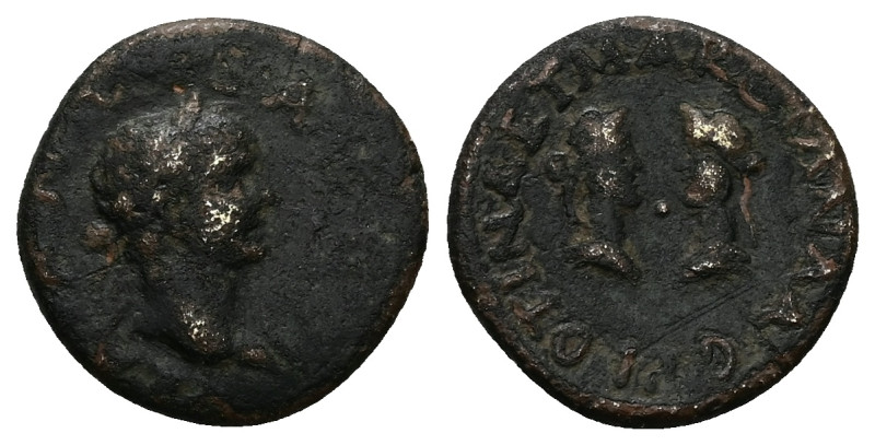 Mysia, Parium. Trajan, AD 98–117. AE. 3.11 g. 17.91 mm.
Obv: [TRAIANV]S A[VG]. L...