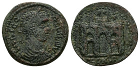 Mysia, Parium. Gallienus (AD 253–268). AE. 7.82 g. 25.45 mm.
Obv: IMP C GALLIENVS. Laureate, draped, and cuirassed bust of Gallienus, r.
Rev: C G H I ...