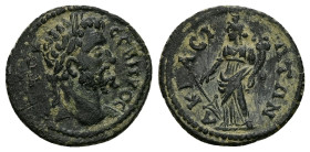 Lydia, Acrasus. Septimius Severus, AD 193-211. AE. 3.60 g. 19.88 mm.
Obv: [AY]TO K CEBHΡOC. Laureate, draped and cuirassed bust of Septimius Severus, ...