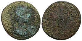 Lydia, Daldis. Otacilia Severa (AD 244–249). AE. 10.56 g. 31.85 mm. Reign of Philip I. Magistrate, Fl(avius) Ael(ius) Priscus, archi(ereus), first of ...