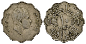 IRAQ. Faisal II (1939-1958). 10 Fils 1953. Ni. KM#112. BB