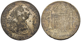 MESSICO. Carlo IV (1788-1808). Mexico city. 8 Reales 1804. Ag (26,73 g). BB+